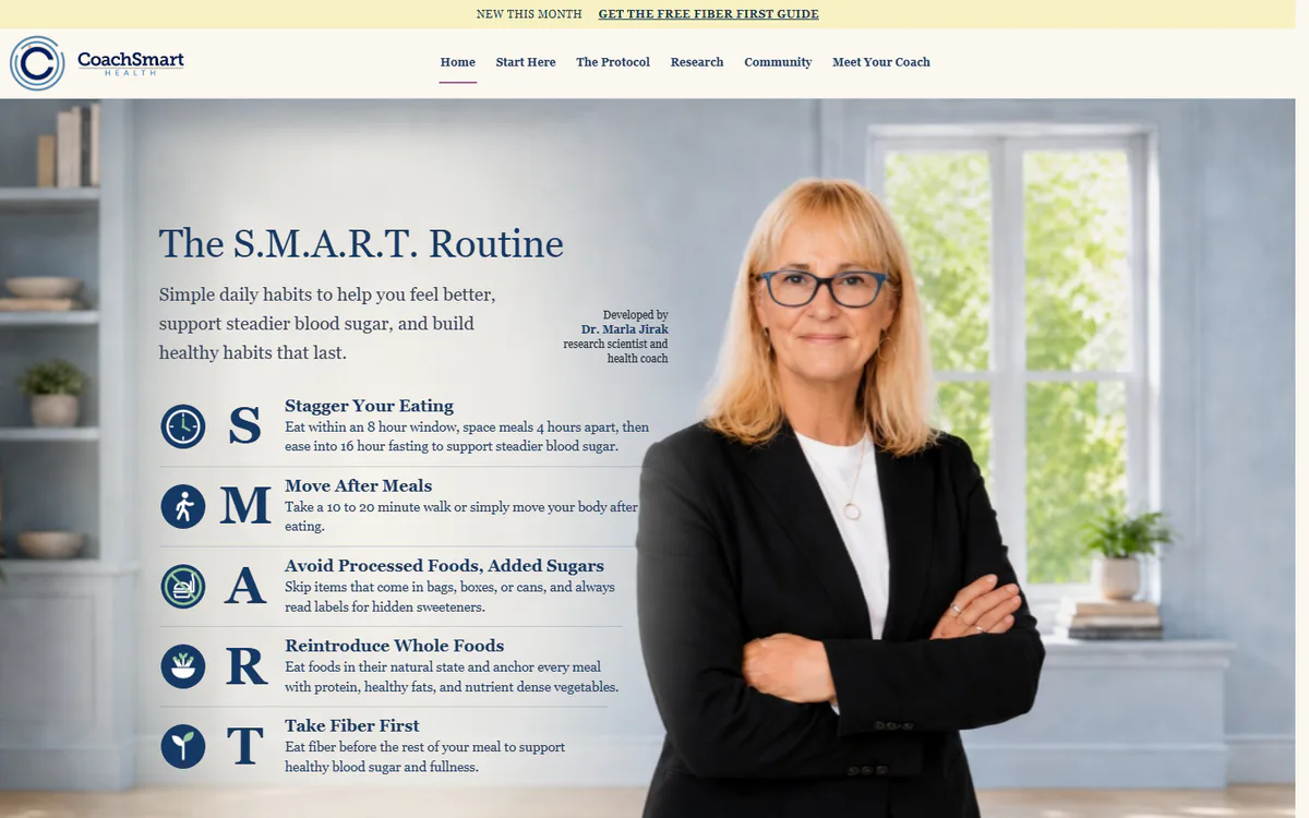 CoachSmart Health website preview